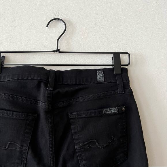7 for All Mankind Gwenevere Black Skinny Jeans - Picture 6 of 9